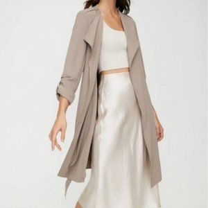 Aritzia Babaton Flowy Trench Coat - Black - M
